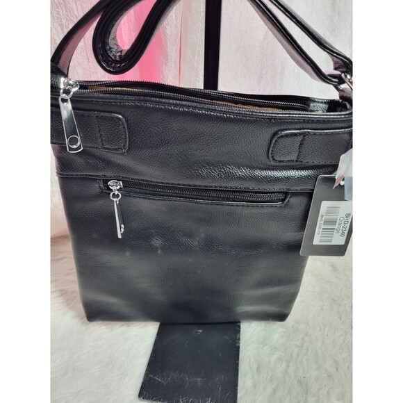 Orange Rhinestone Flower Boho Crossbody Purse - Picture 4 of 5